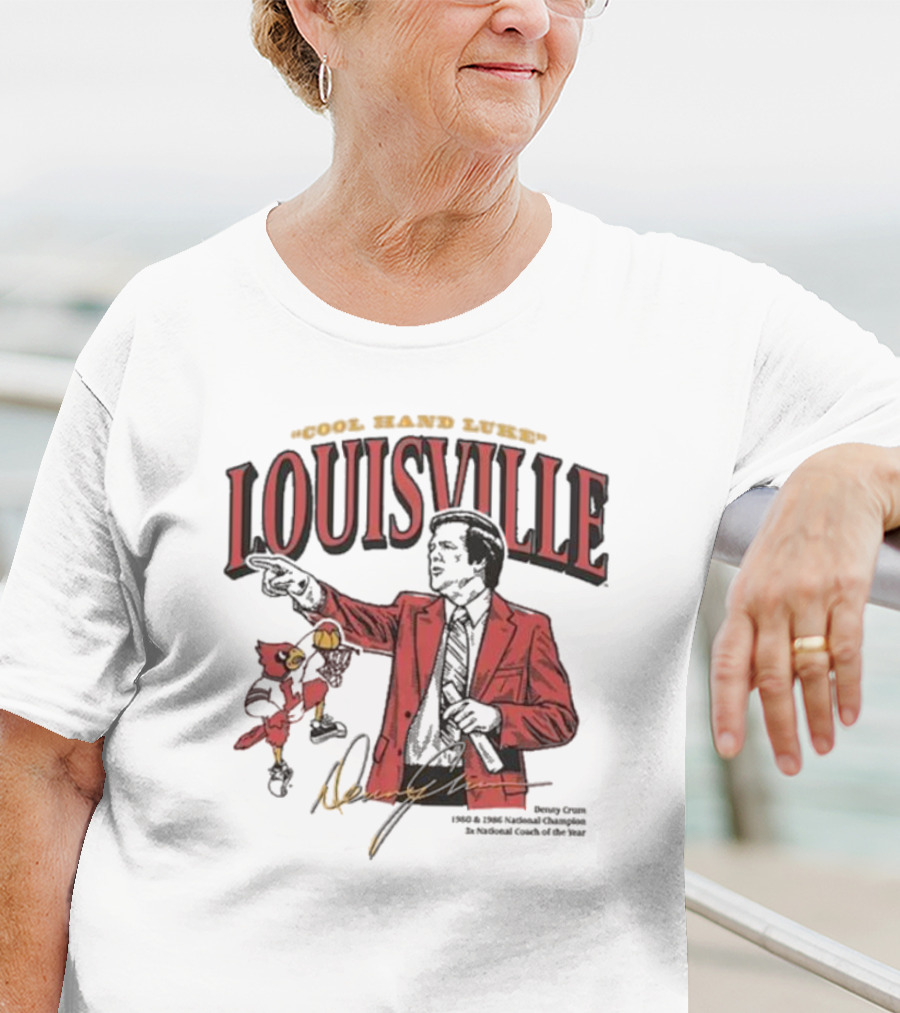 Cool Hand Luke Louisville Cardinals Homefield The Denny Crum Legacy Collection T-Shirt