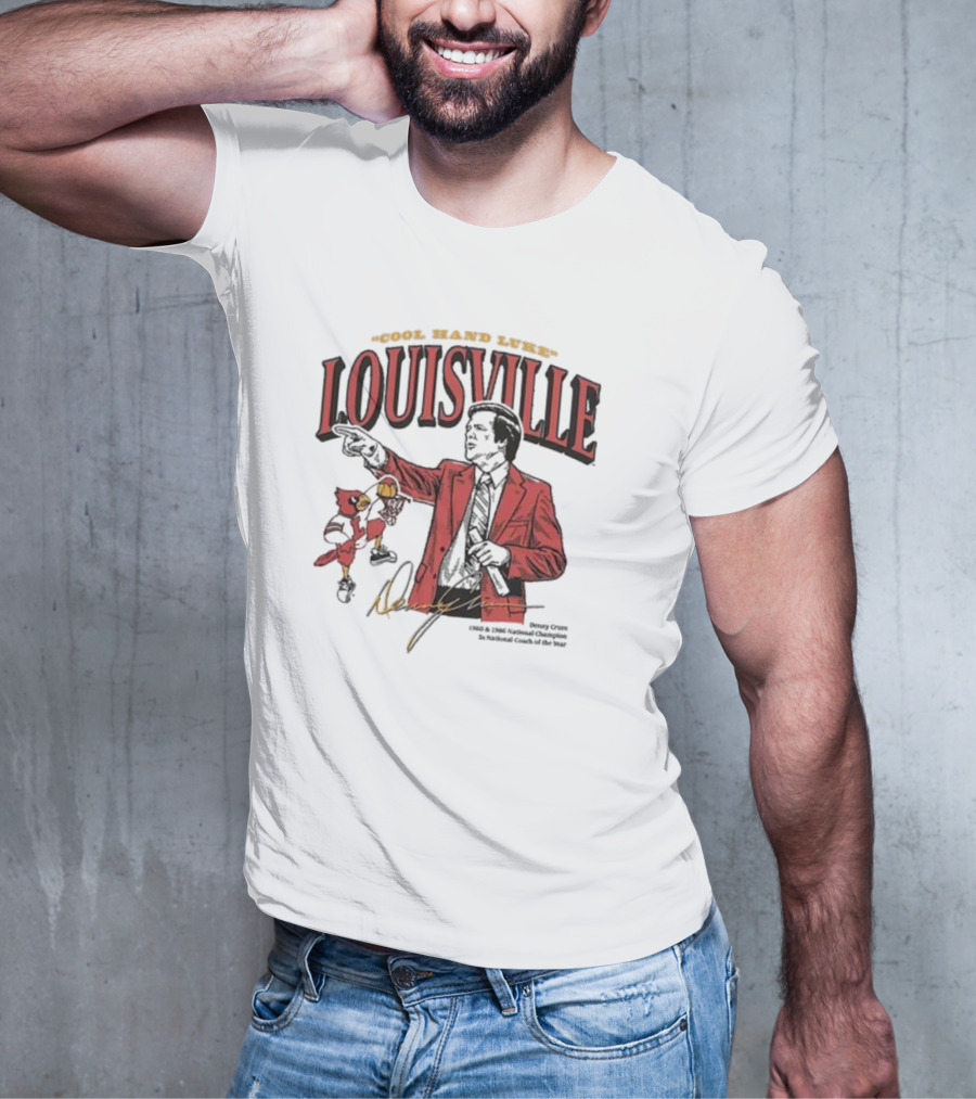 Cool Hand Luke Louisville Cardinals Homefield The Denny Crum Legacy Collection T-Shirt