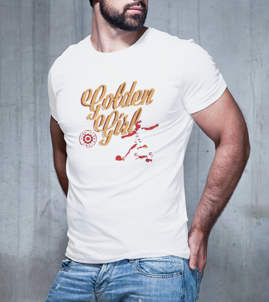 Portland Thorns Sophia Smith Golden Girl Soccer Motif T-Shirt