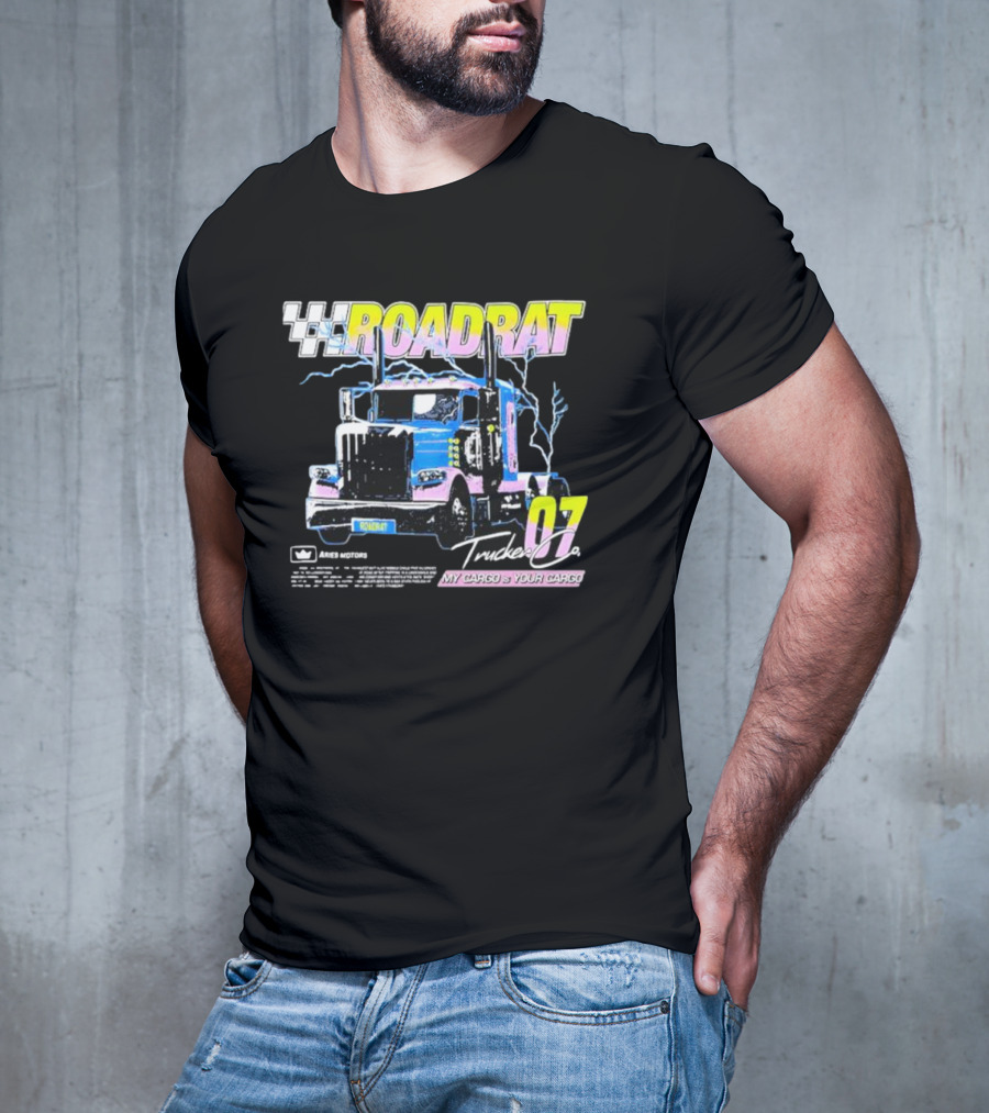 Roadrat Trucker 07 Ames Motors My Cargo Is Your Cargo T-Shirt
