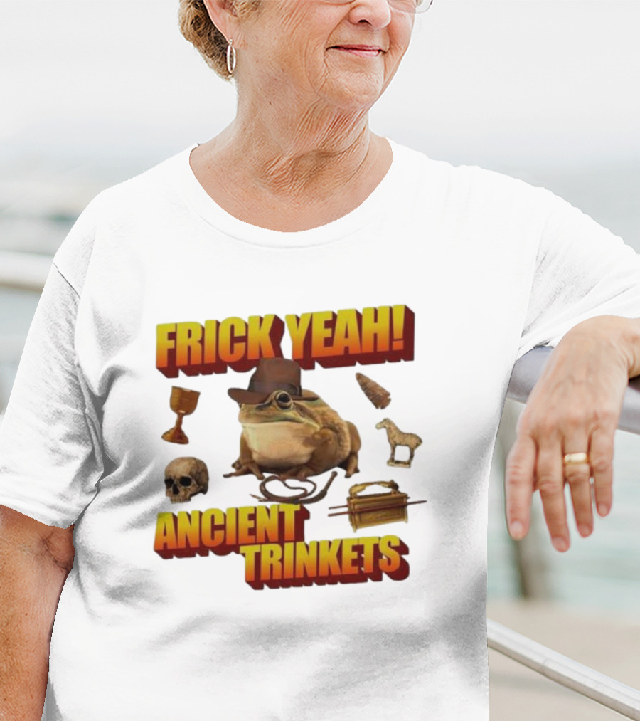 Frick Yeah Cowboy Frog Ancient Trinkets T-Shirt