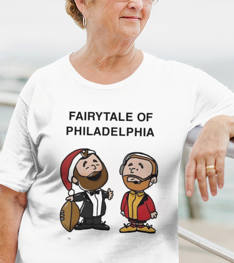 Fairytale Of Philadelphia Jason Kelce Travis Kelce Football Cartoon T-Shirt