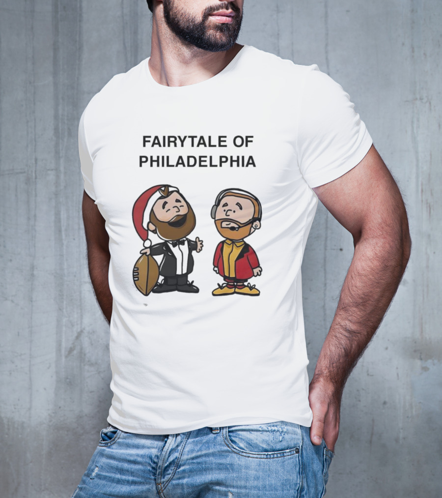 Fairytale Of Philadelphia Jason Kelce Travis Kelce Football Cartoon T-Shirt