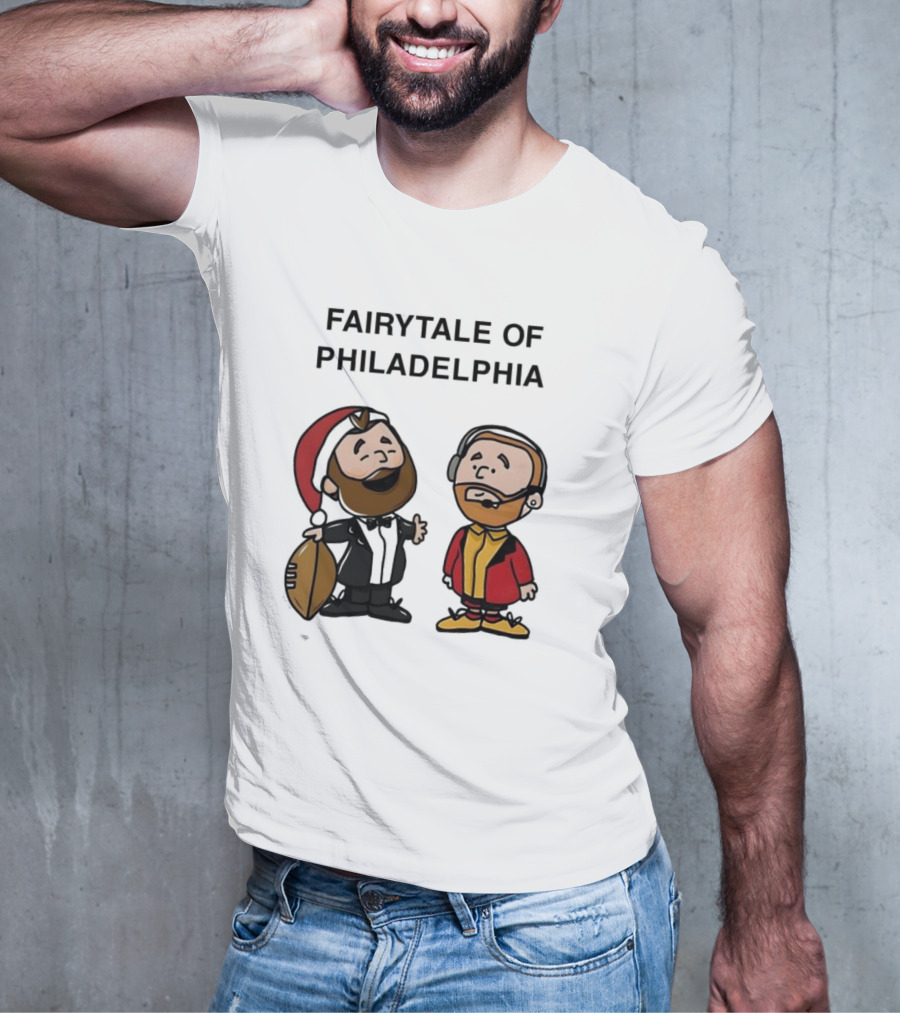 Fairytale Of Philadelphia Jason Kelce Travis Kelce Football Cartoon T-Shirt