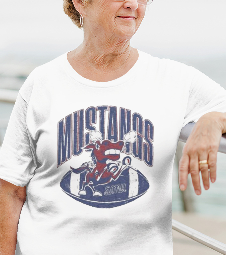 SMU Mustangs Football Angry Mustang T-Shirt