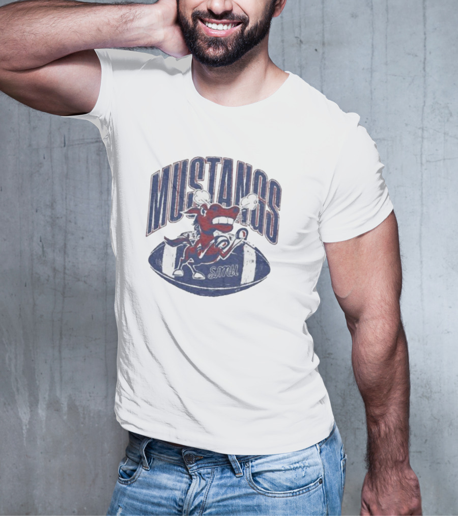 SMU Mustangs Football Angry Mustang T-Shirt