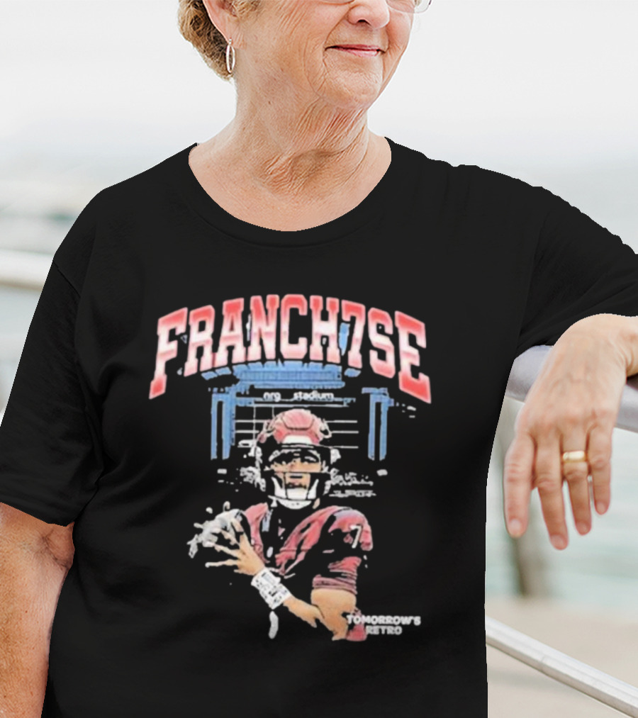 FRANCH7SE Tomorrow's Retro Quarterback Stadium T-Shirt