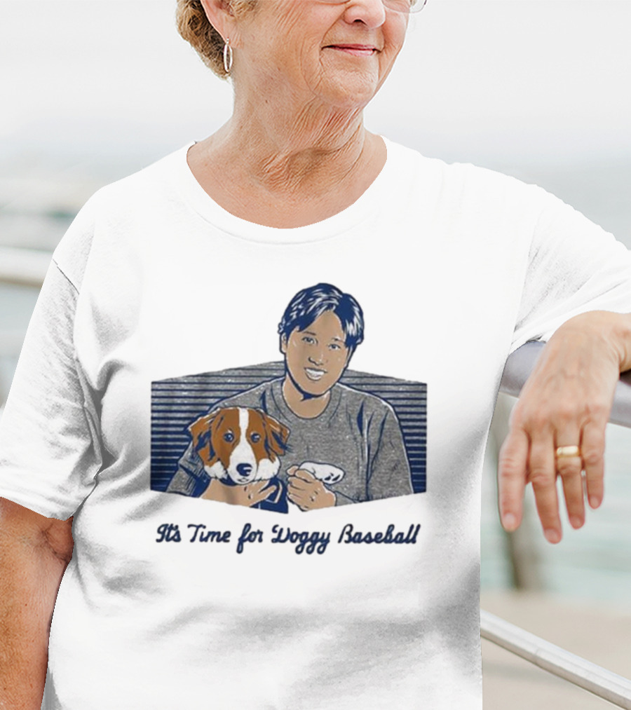 Shohei Ohtani It's Time For Doggy Baseball Quality Charm T-Shirt