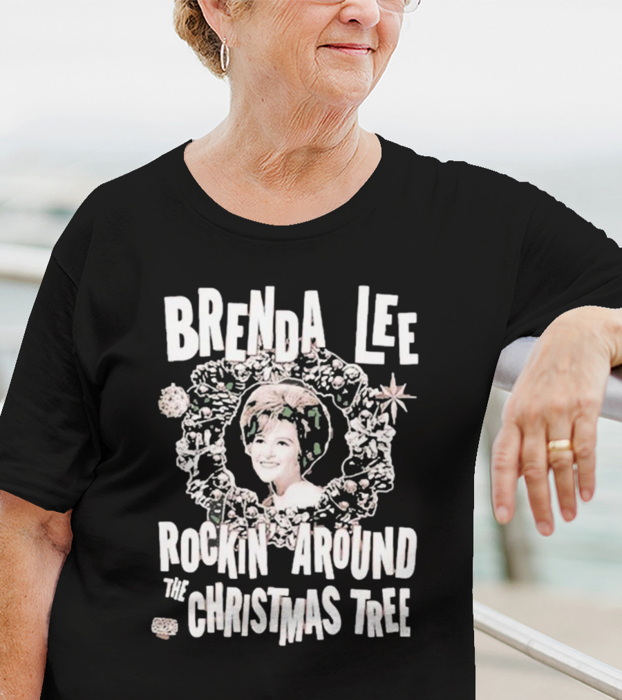 Brenda Lee Rockin’ Around The Christmas Tree Wreath T-Shirt