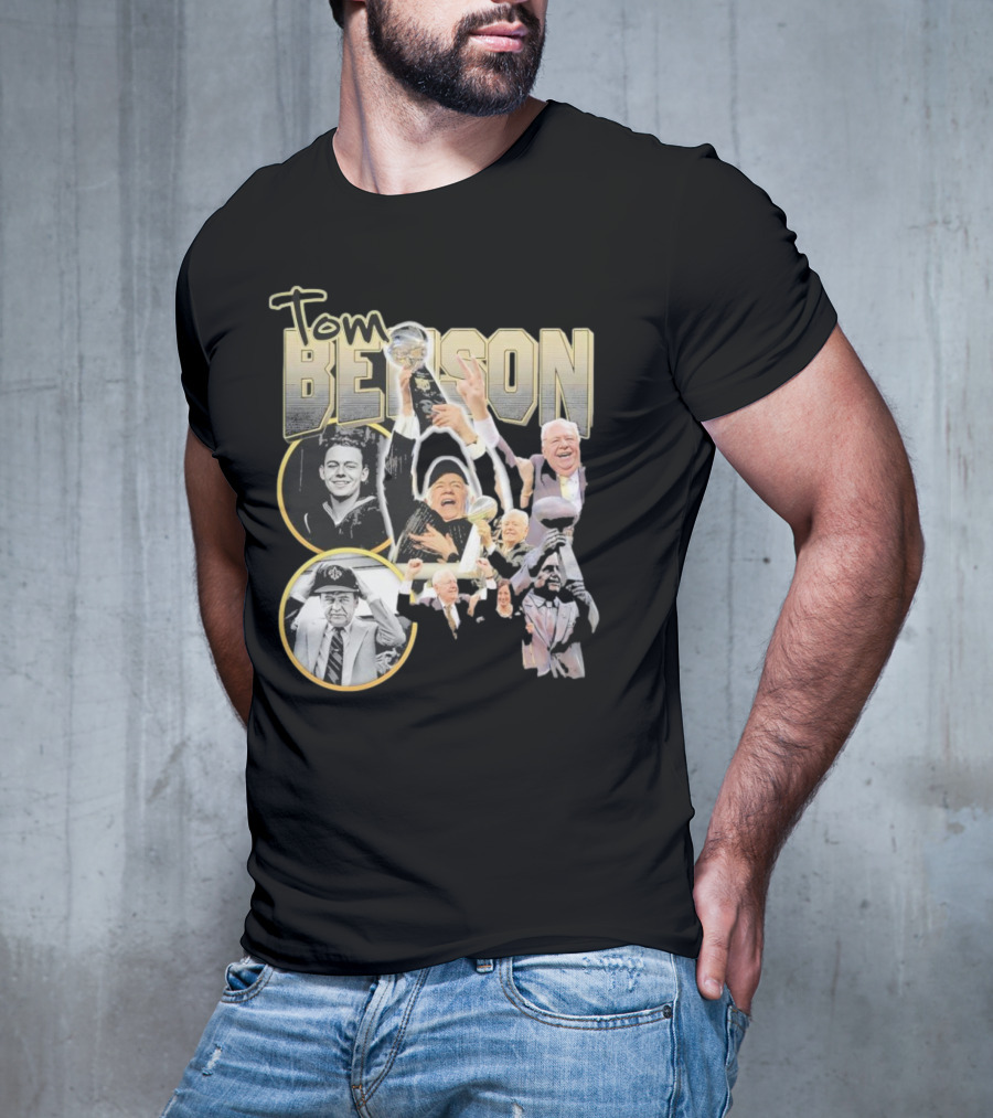 Tom Benson Legacy Celebration With Iconic Trophy Moments T-Shirt