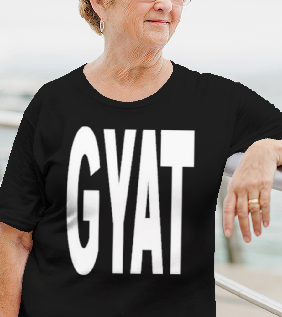 Revive Gyat Bold Statement Text White T-Shirt