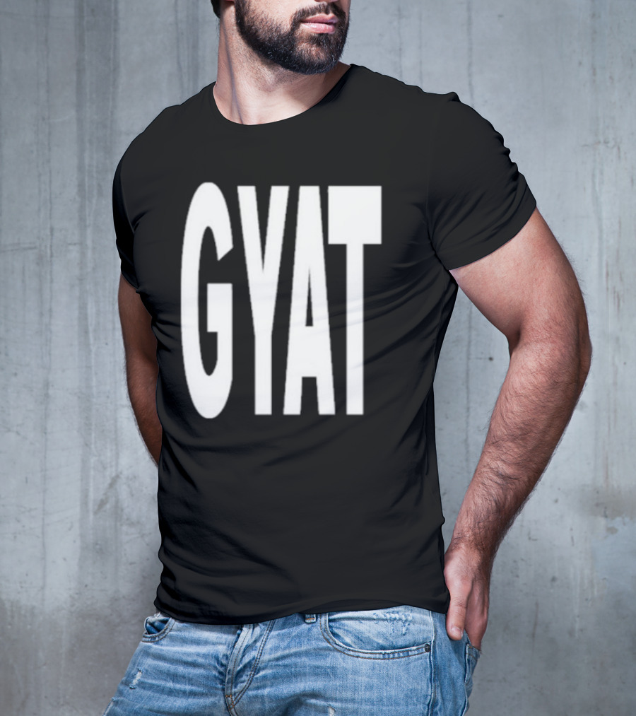 Revive Gyat Bold Statement Text White T-Shirt