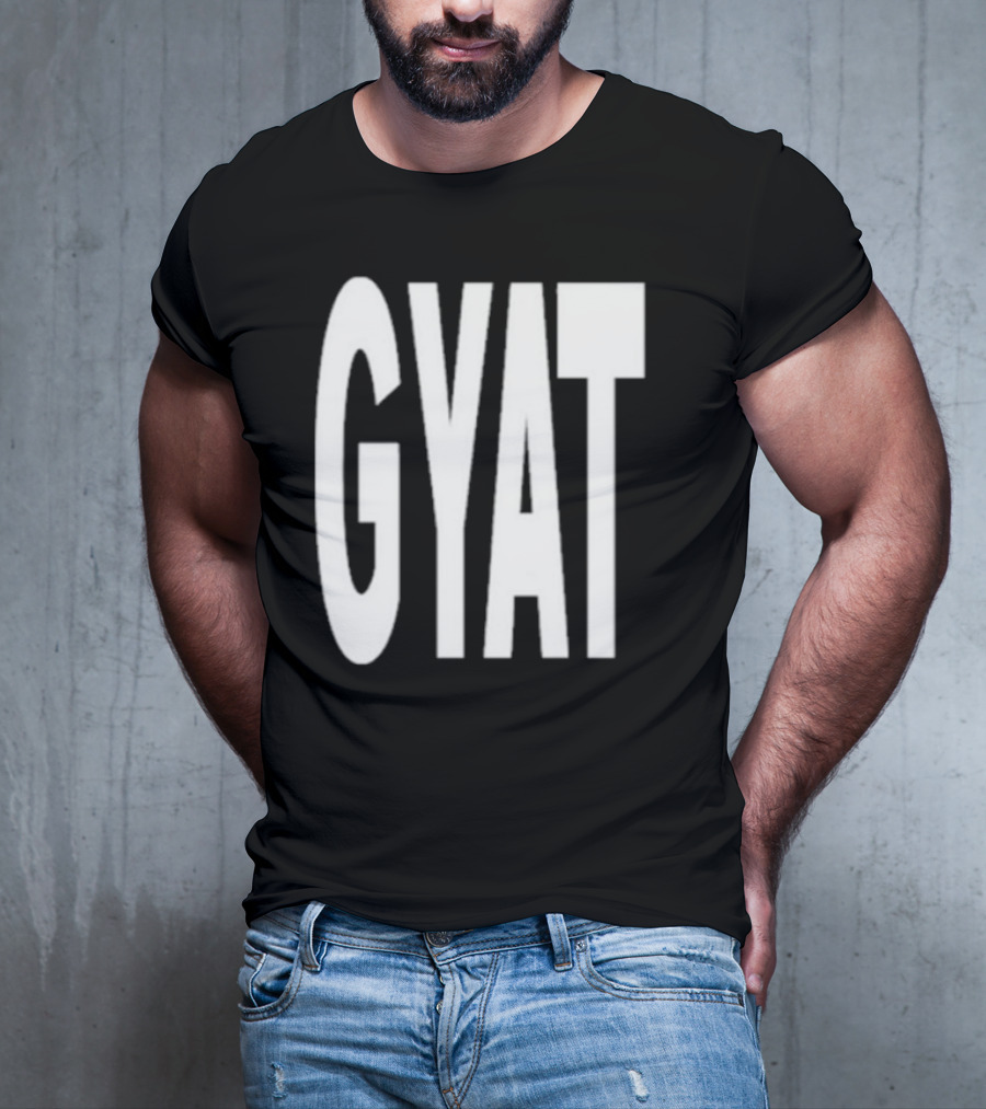 Revive Gyat Bold Statement Text White T-Shirt