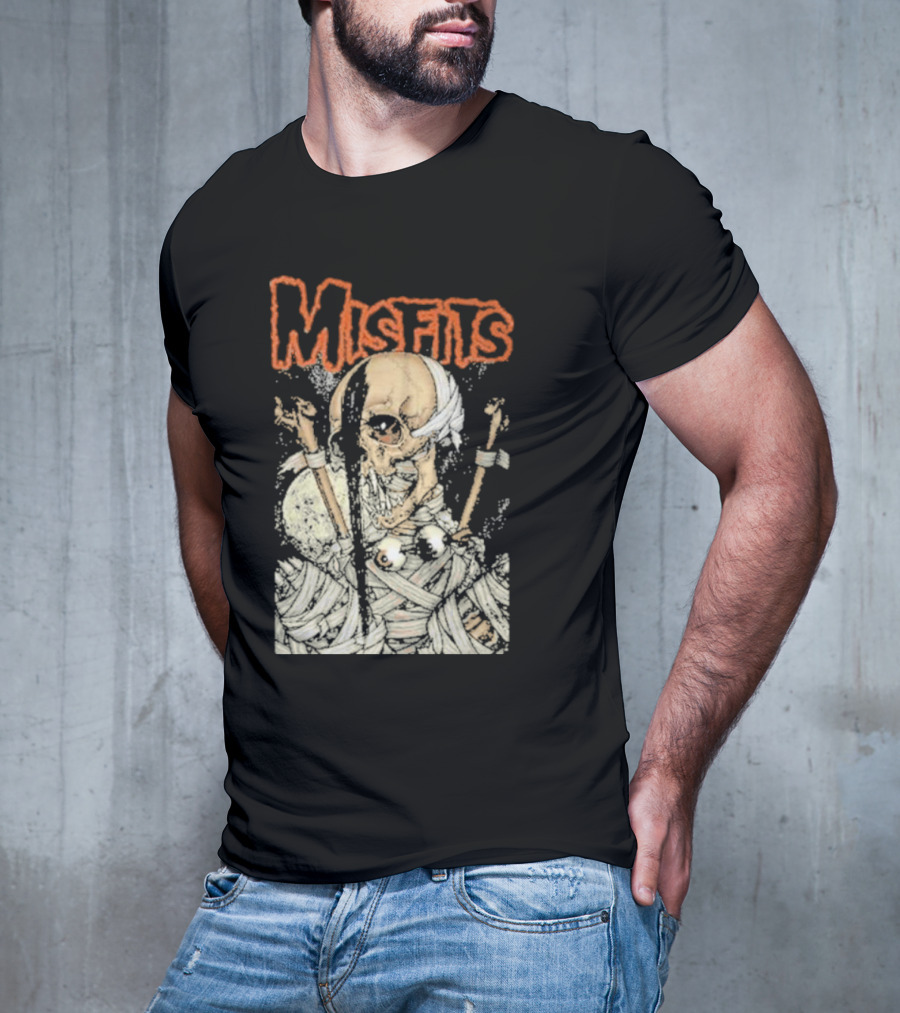Misfits Pushead Vampire Skeleton Mummy Wrappings T-Shirt