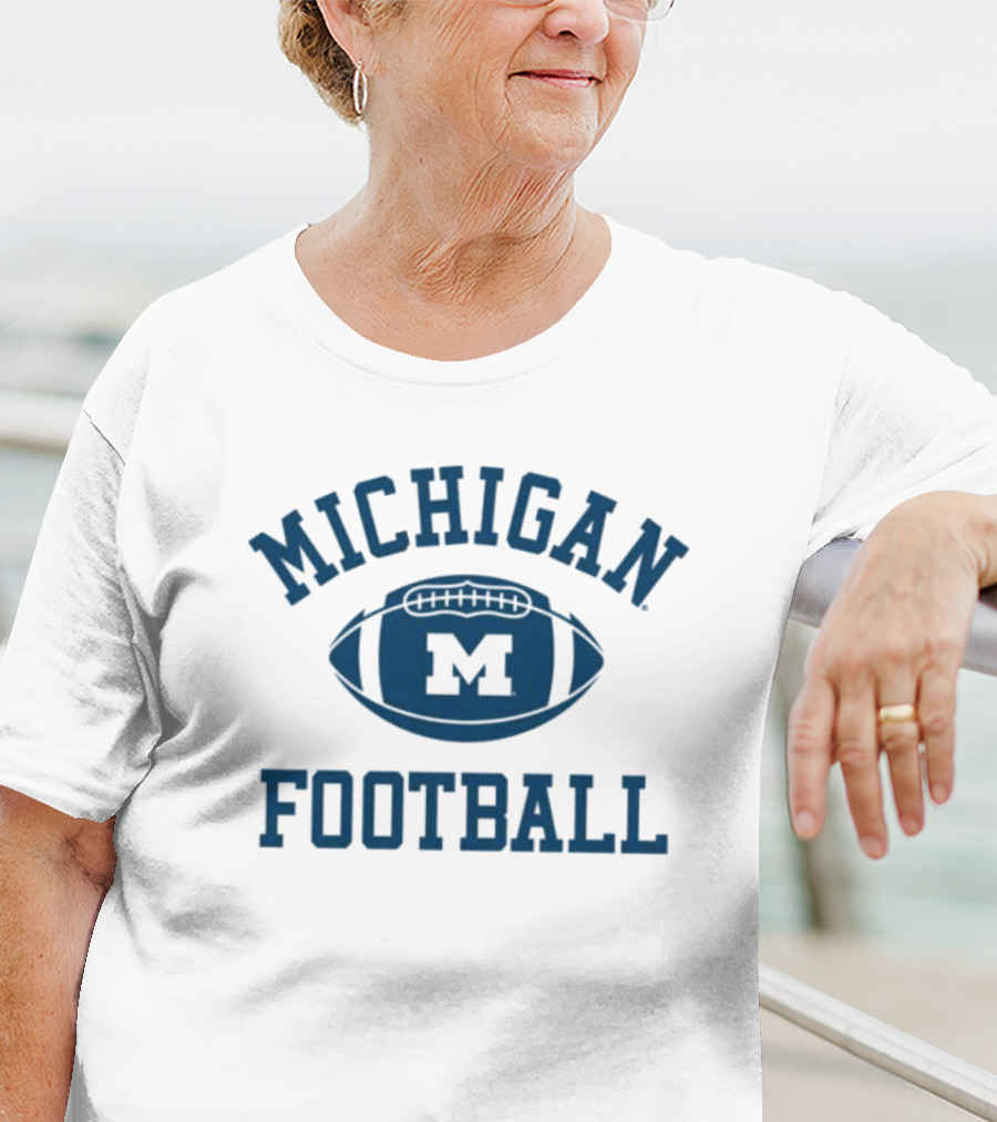Michigan Football Vintage 1970s Inspiration Ringer T-Shirt
