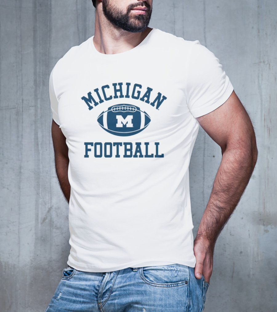 Michigan Football Vintage 1970s Inspiration Ringer T-Shirt