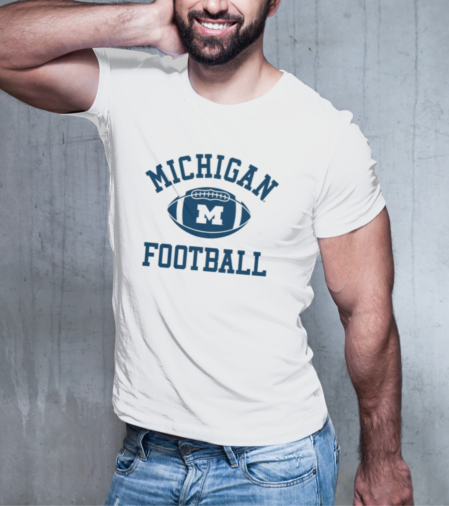 Michigan Football Vintage 1970s Inspiration Ringer T-Shirt