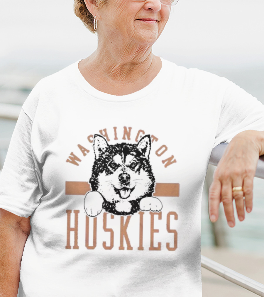Washington Huskies Vintage Iconic Mascot T-Shirt