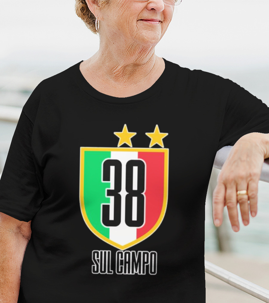 Sul Campo 38 Italy Shield With Stars T-Shirt