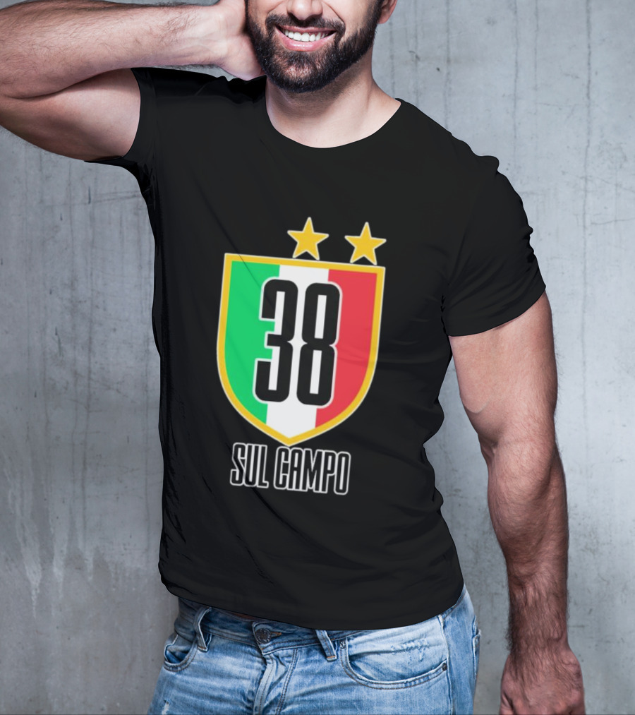 Sul Campo 38 Italy Shield With Stars T-Shirt