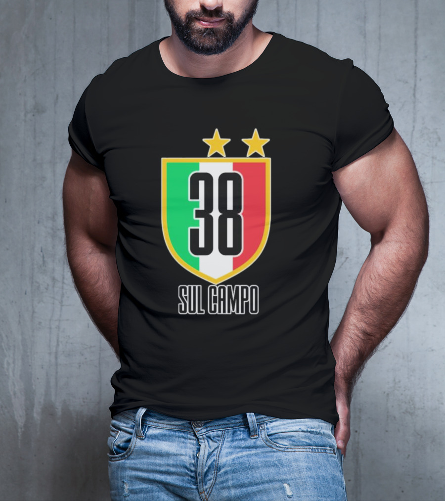 Sul Campo 38 Italy Shield With Stars T-Shirt