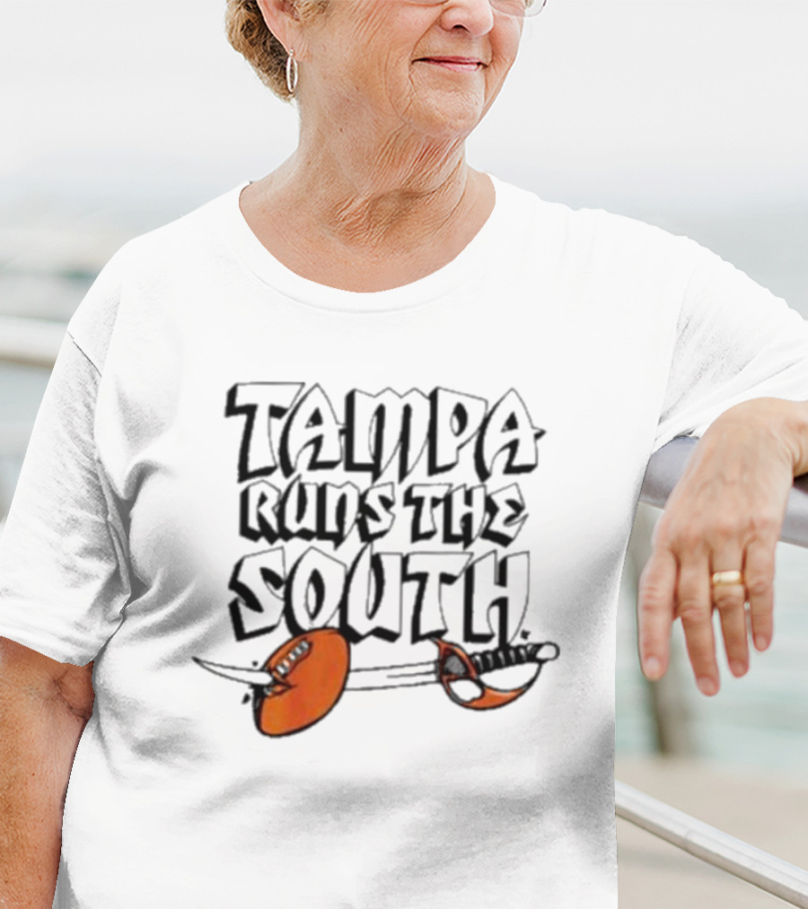 Tampa Runs The South Buccaneers Sword T-Shirt