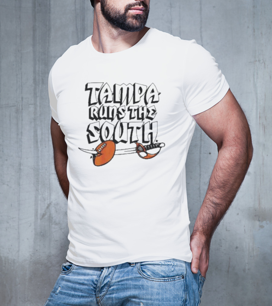 Tampa Runs The South Buccaneers Sword T-Shirt