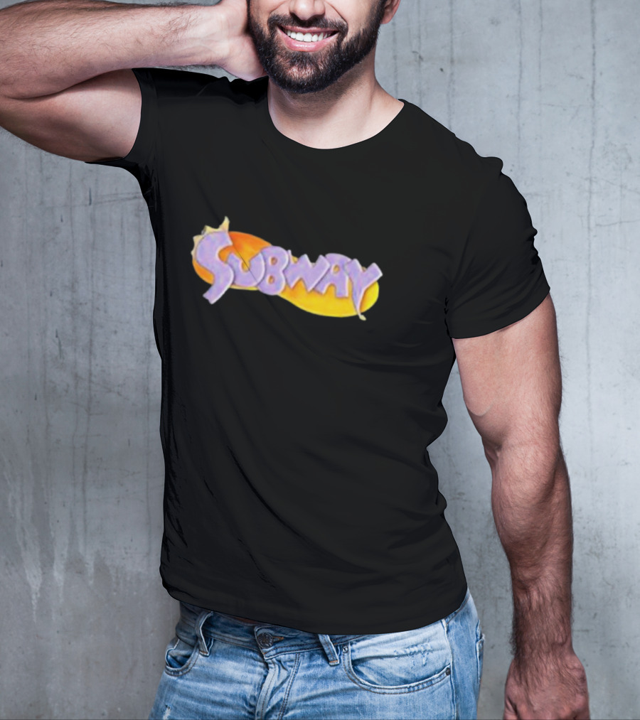 Weaponsofmassdestruction Spyro-Style Subway Logo Dragon Sandwich T-Shirt