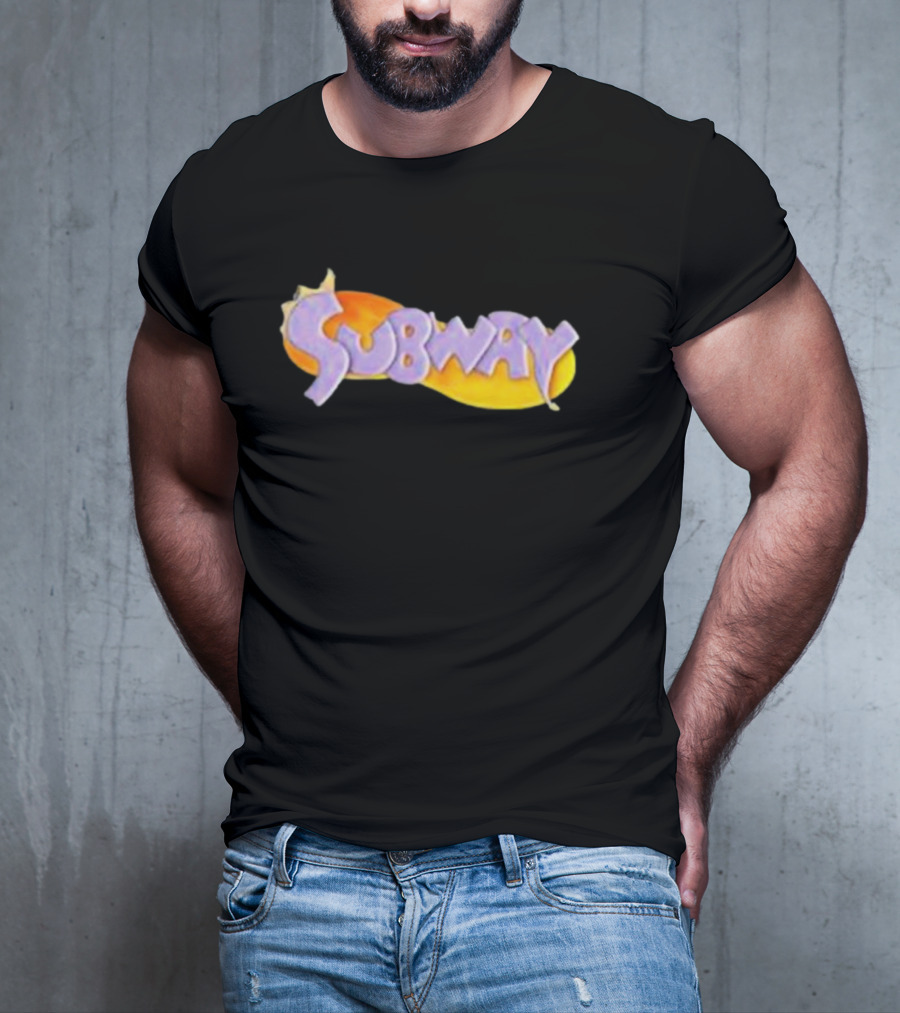 Weaponsofmassdestruction Spyro-Style Subway Logo Dragon Sandwich T-Shirt