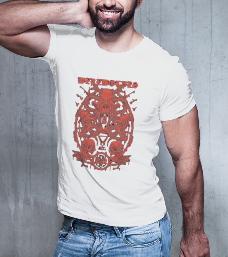Werewolves Their Own Blood Gothic Skull And Bat T-Shirt