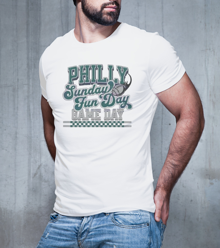 Philadelphia Eagles Philly Sunday Fun Day Game Day Football T-Shirt