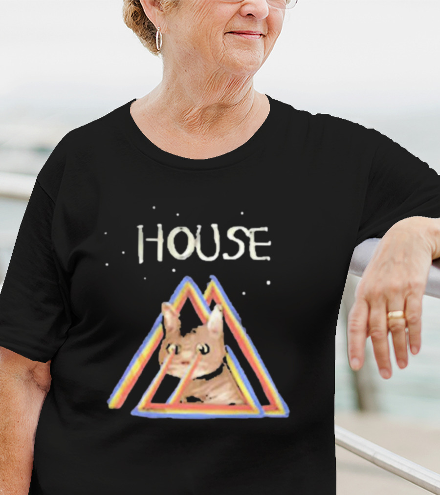 House Rainbow Triangle Cat T-Shirt
