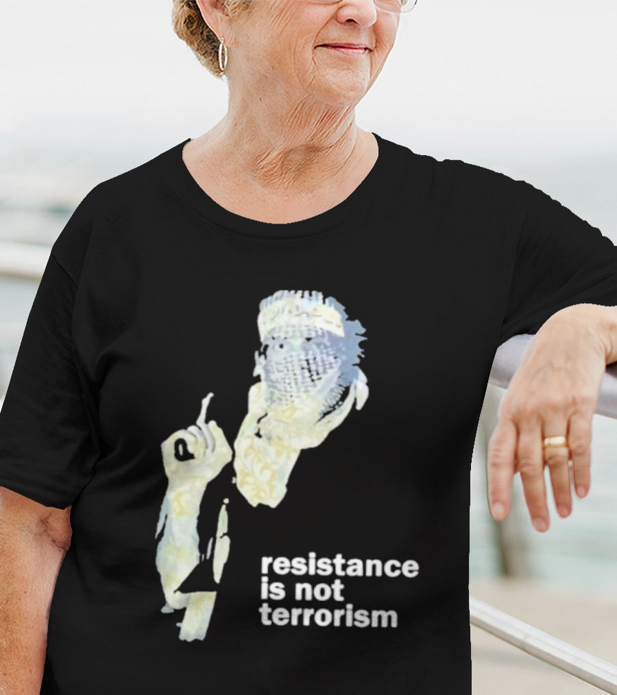 Resistance Is Not Terrorism Masked Figure T-Shirt