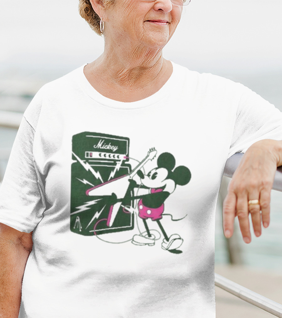 Rocker Mickey Electric Guitar Amplifier By Kii Arens T-Shirt