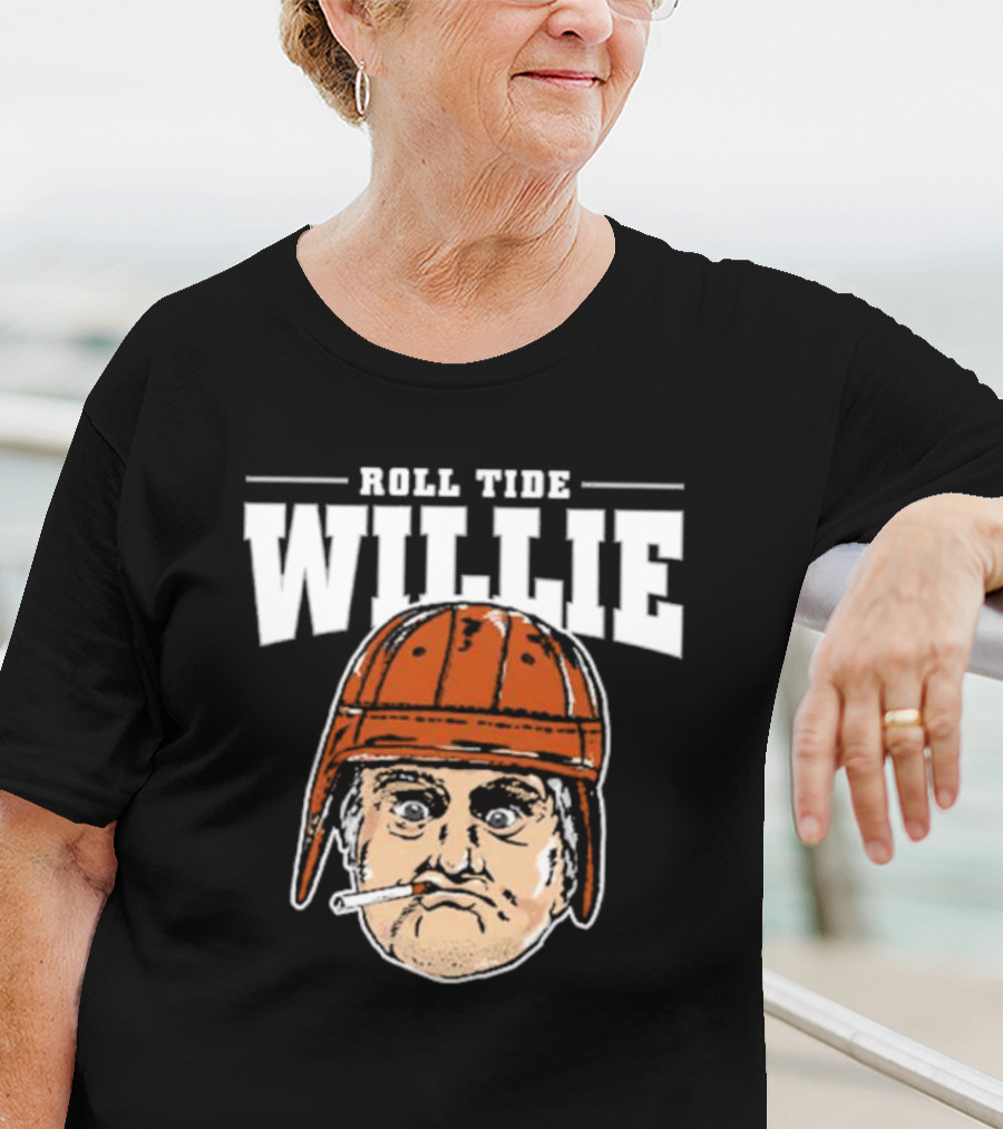 Roll Tide Willie Cartoon Helmet Face T-Shirt