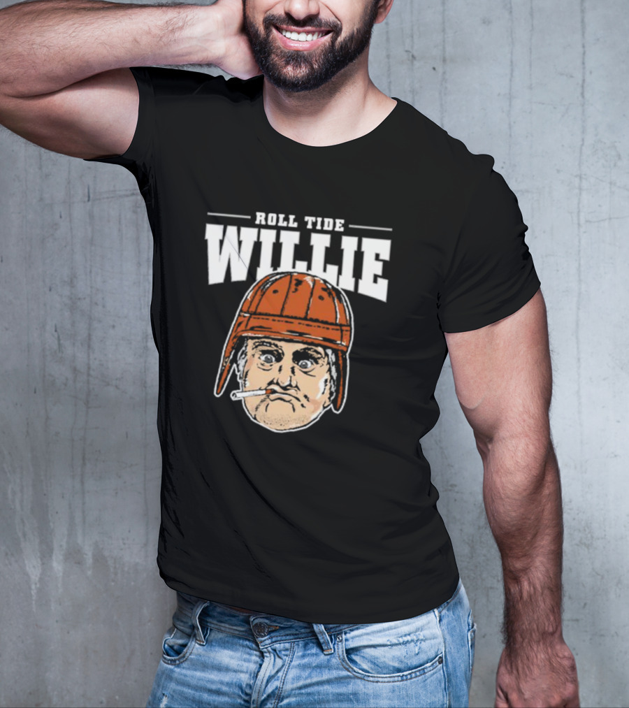 Roll Tide Willie Cartoon Helmet Face T-Shirt