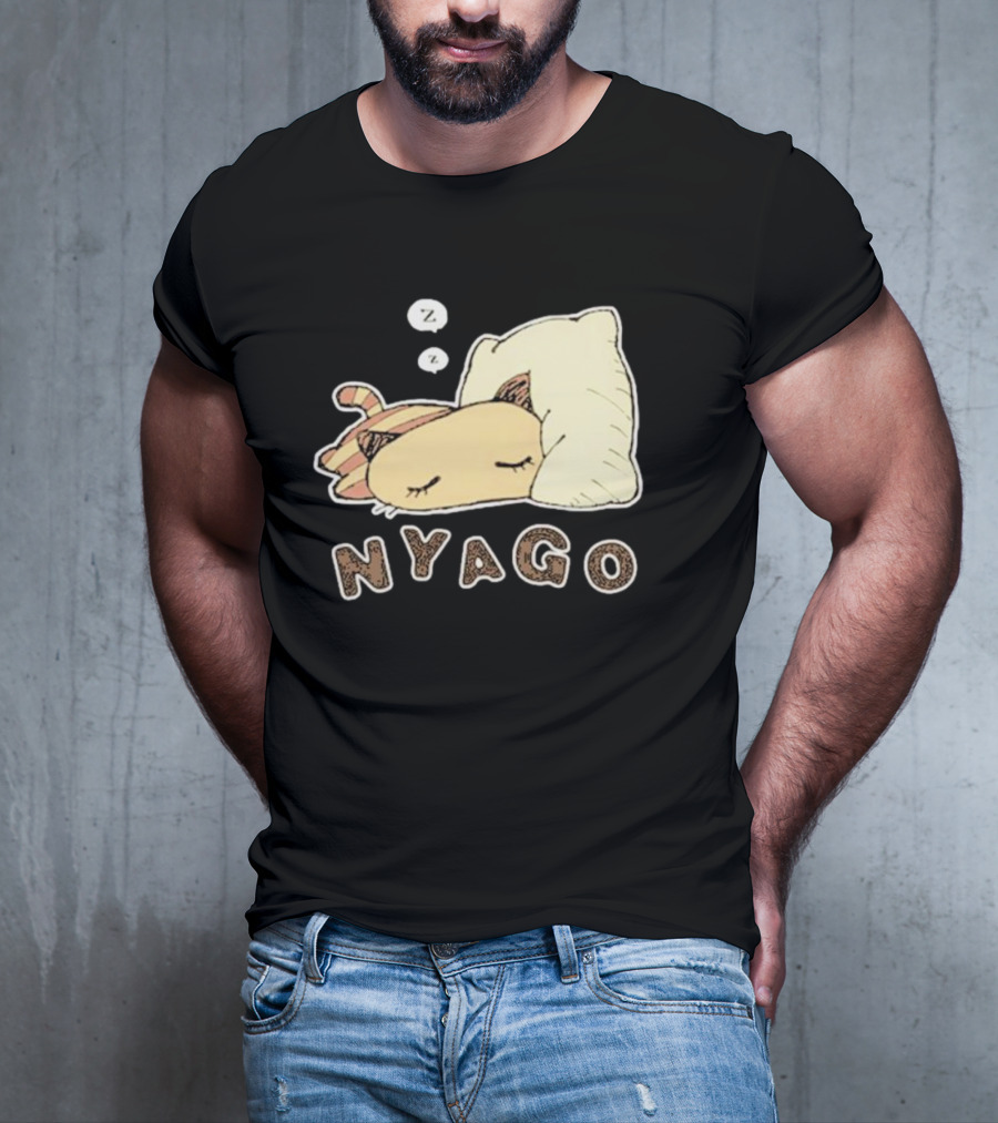 Sanrio Nyago Sleeping Cat Zzz Pillow T-Shirt