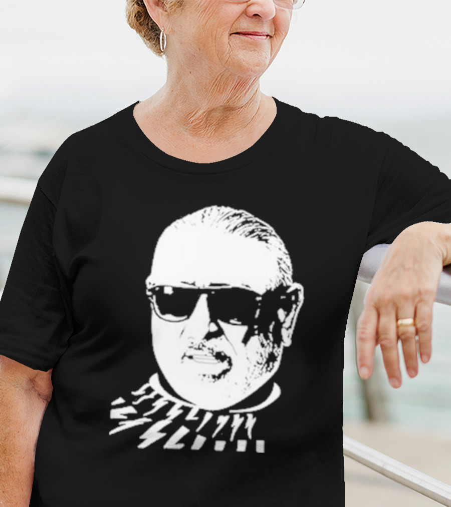 Serghei Mizil Iconic Graphic Black Sunglasses T-Shirt
