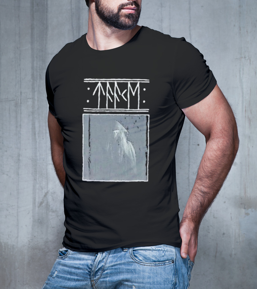 Taake Stridens Hus Nordic Runes Monochrome T-Shirt