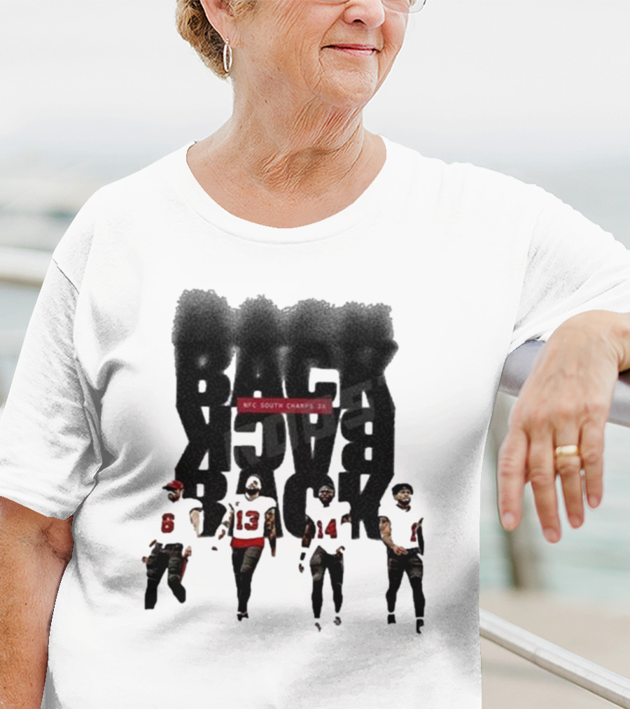 Tampa Bay Buccaneers Back To Back To Back NFC South Champs 3x Players T-Shirt
