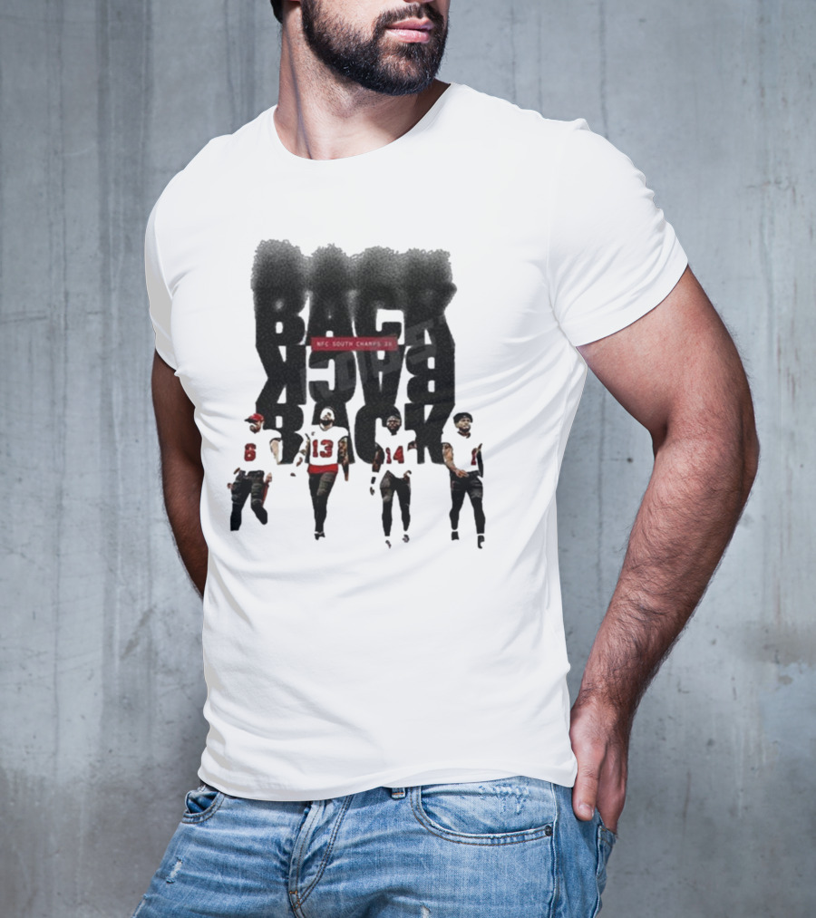 Tampa Bay Buccaneers Back To Back To Back NFC South Champs 3x Players T-Shirt
