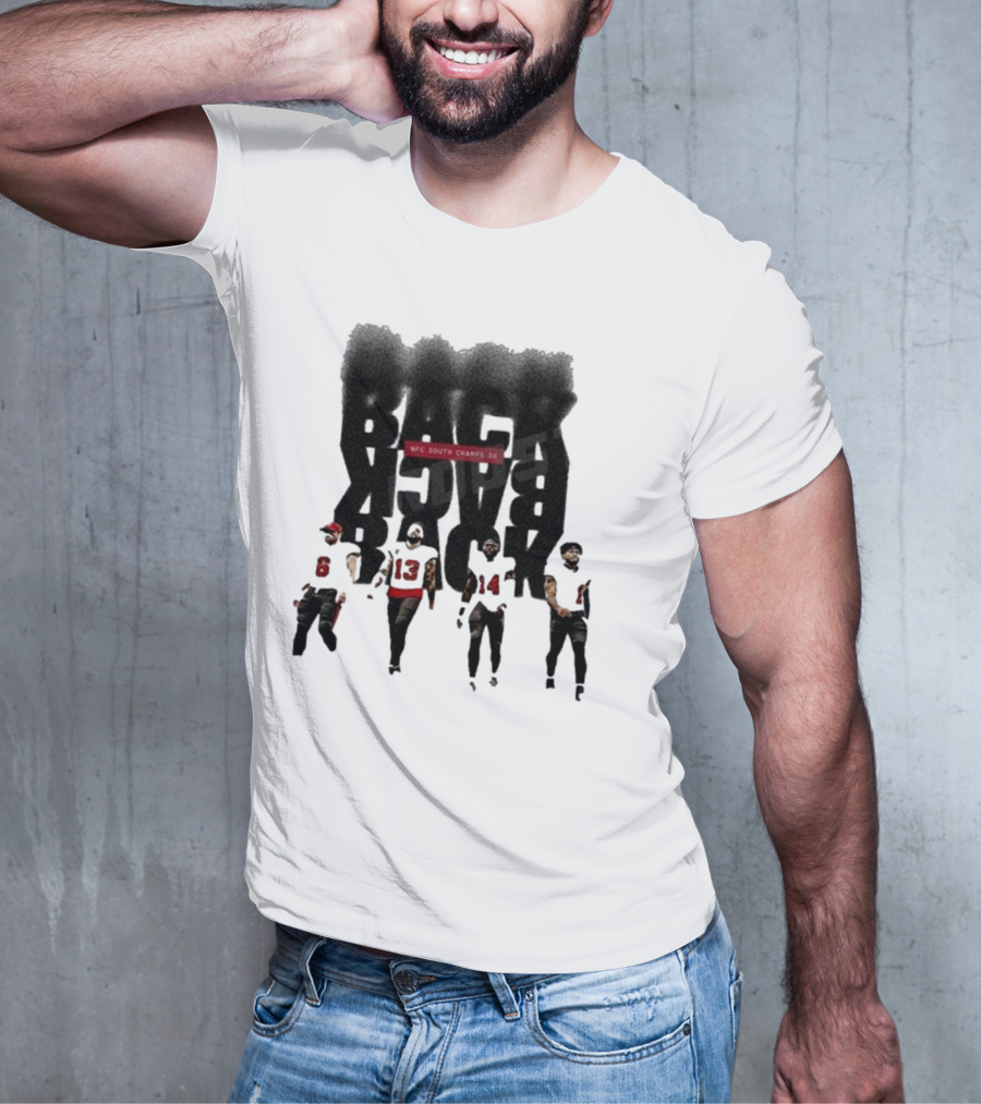 Tampa Bay Buccaneers Back To Back To Back NFC South Champs 3x Players T-Shirt