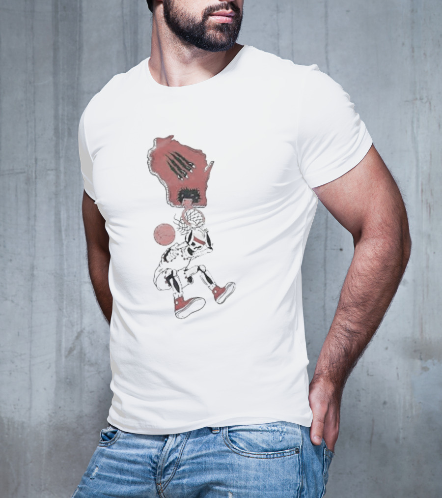 W Skeleton Dunk Wisconsin T-Shirt