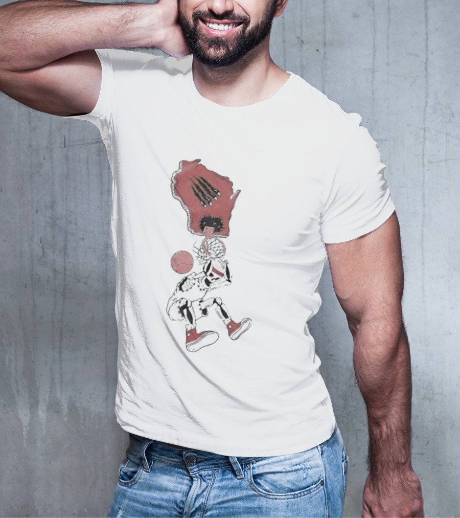 W Skeleton Dunk Wisconsin T-Shirt