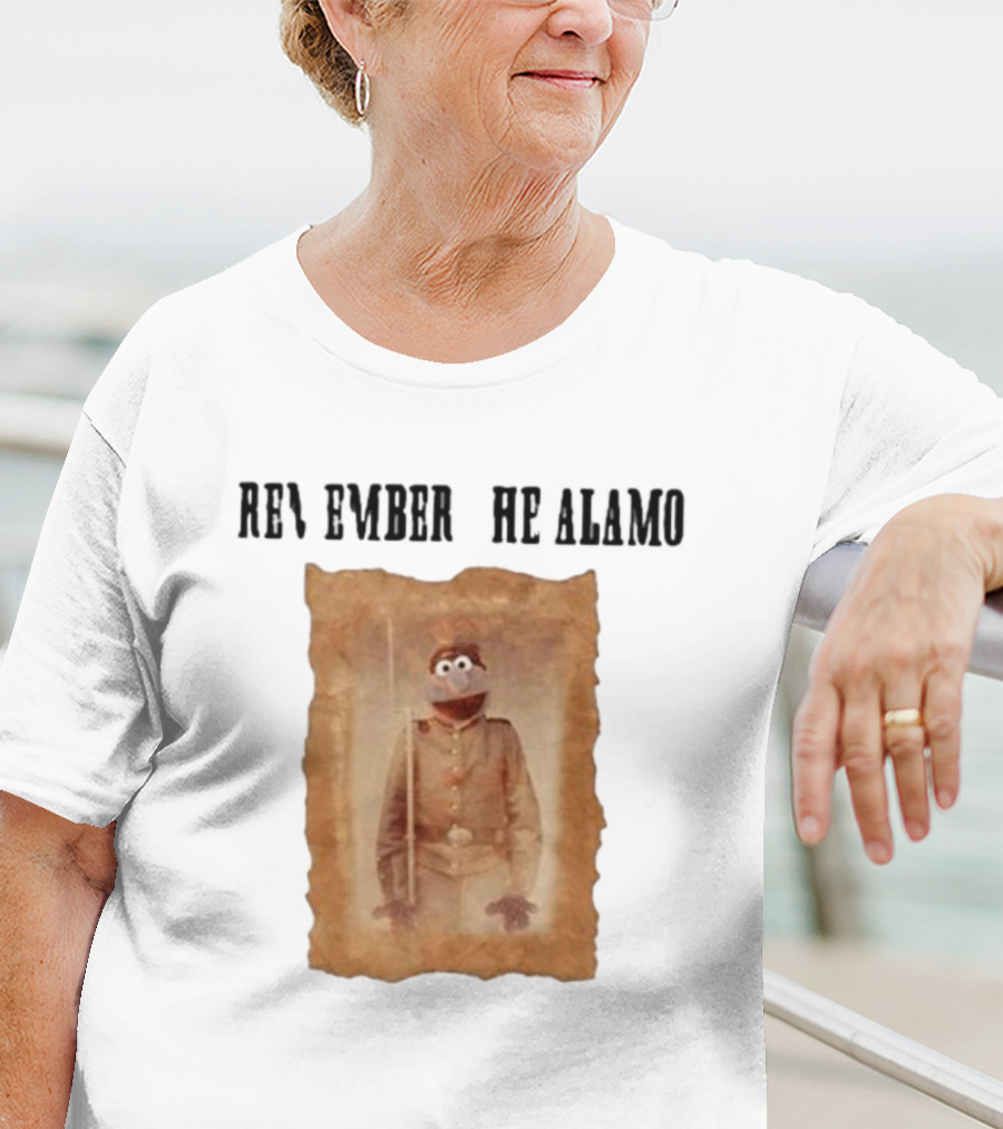 R Remember R He Alamo Lucca International Muppet Gonzo T-Shirt