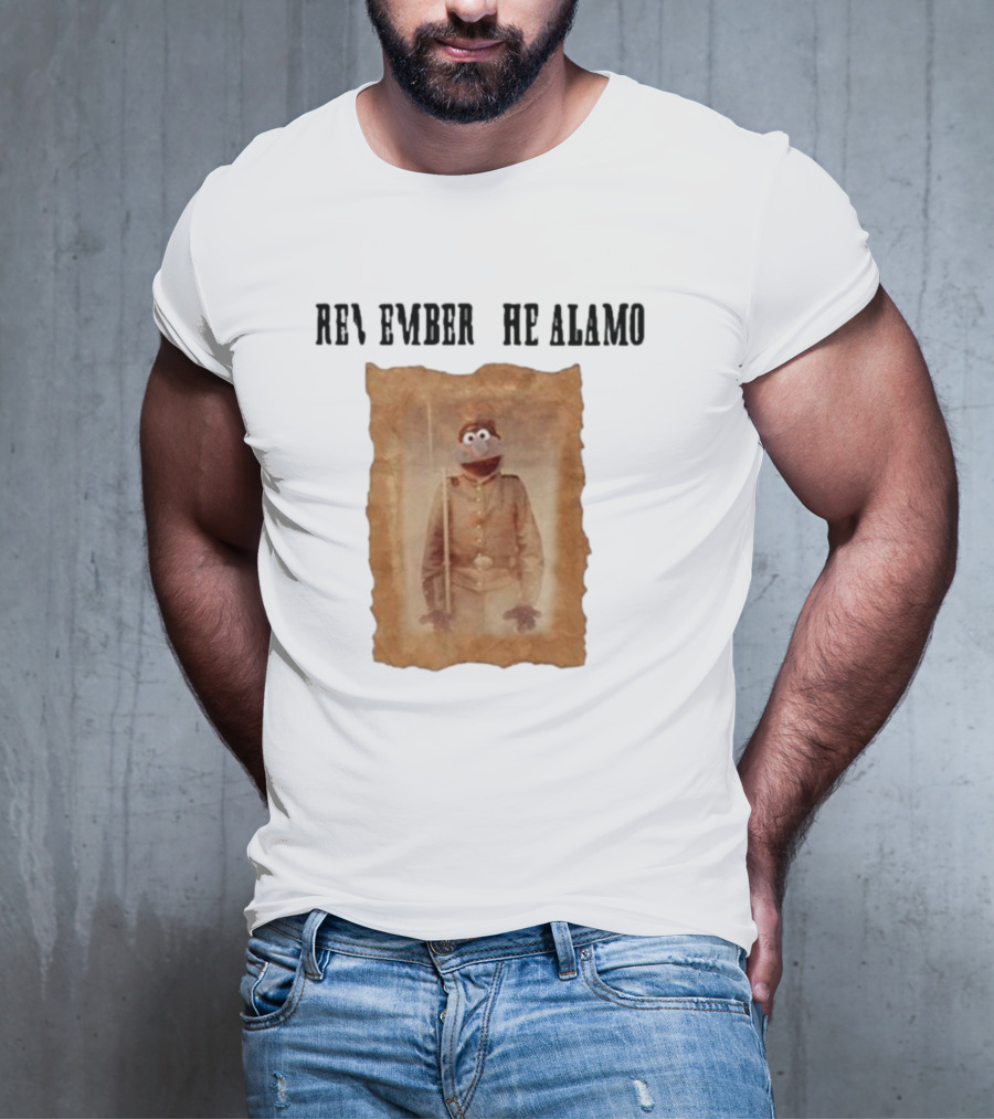 R Remember R He Alamo Lucca International Muppet Gonzo T-Shirt