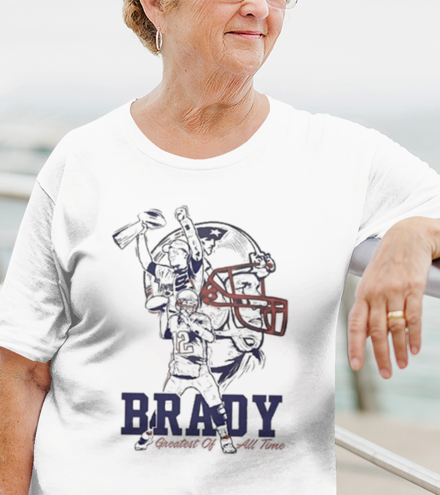 Brady Greatest Of All Time Football T-Shirt