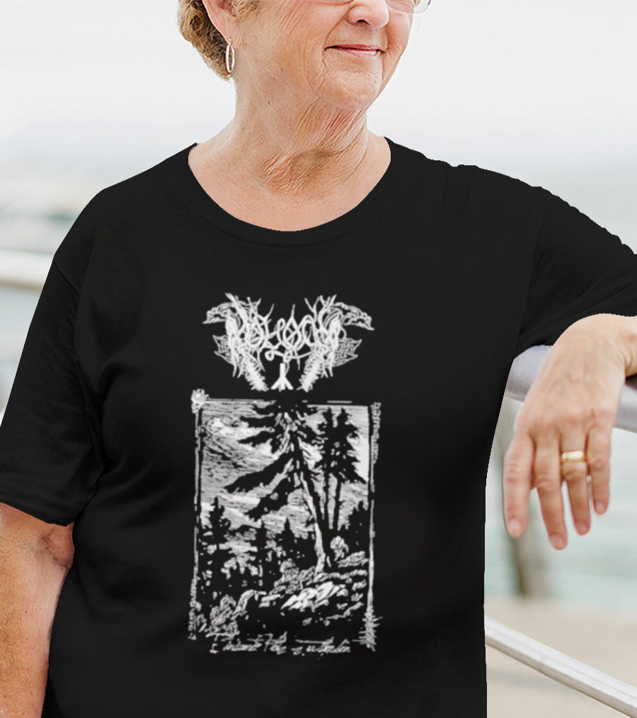 Moloch Einsamer Platz Zu Sterben Black Metal Forest Scene T-Shirt