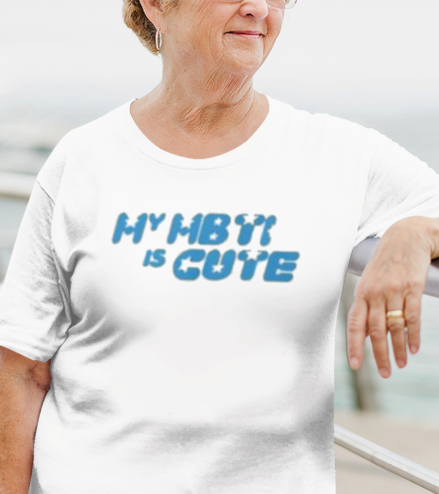 My MBTI Is Cute Blue Retro Font T-Shirt