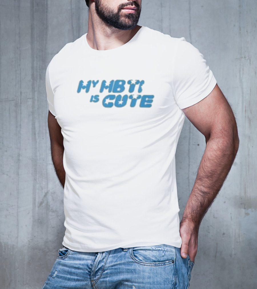 My MBTI Is Cute Blue Retro Font T-Shirt